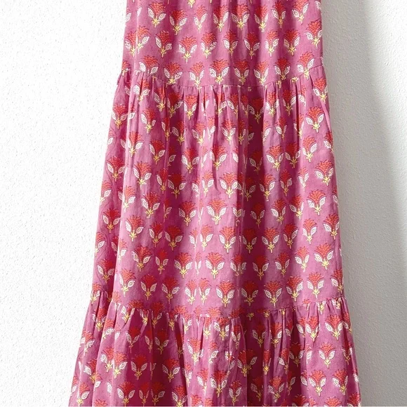 NEW J.CREW x SZ Blockprints Tiered Midi Beach Coverup Dress Size S - Picture 4 of 4